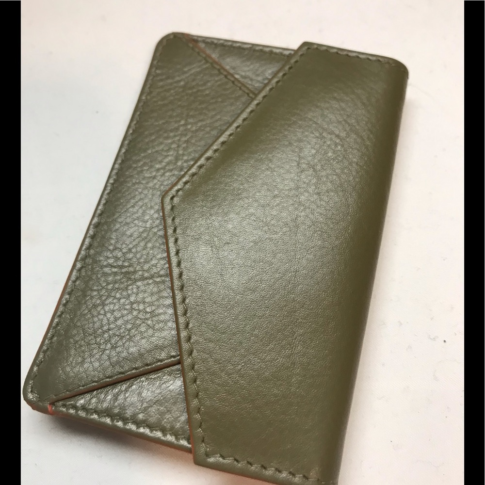 Genuine leather card holder credit or business